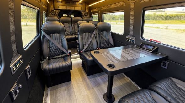 12 passenger sprinter van interior stockton