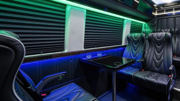 18 passenger sprinter van inside stockton