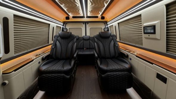 8 passenger sprinter van inside stockton