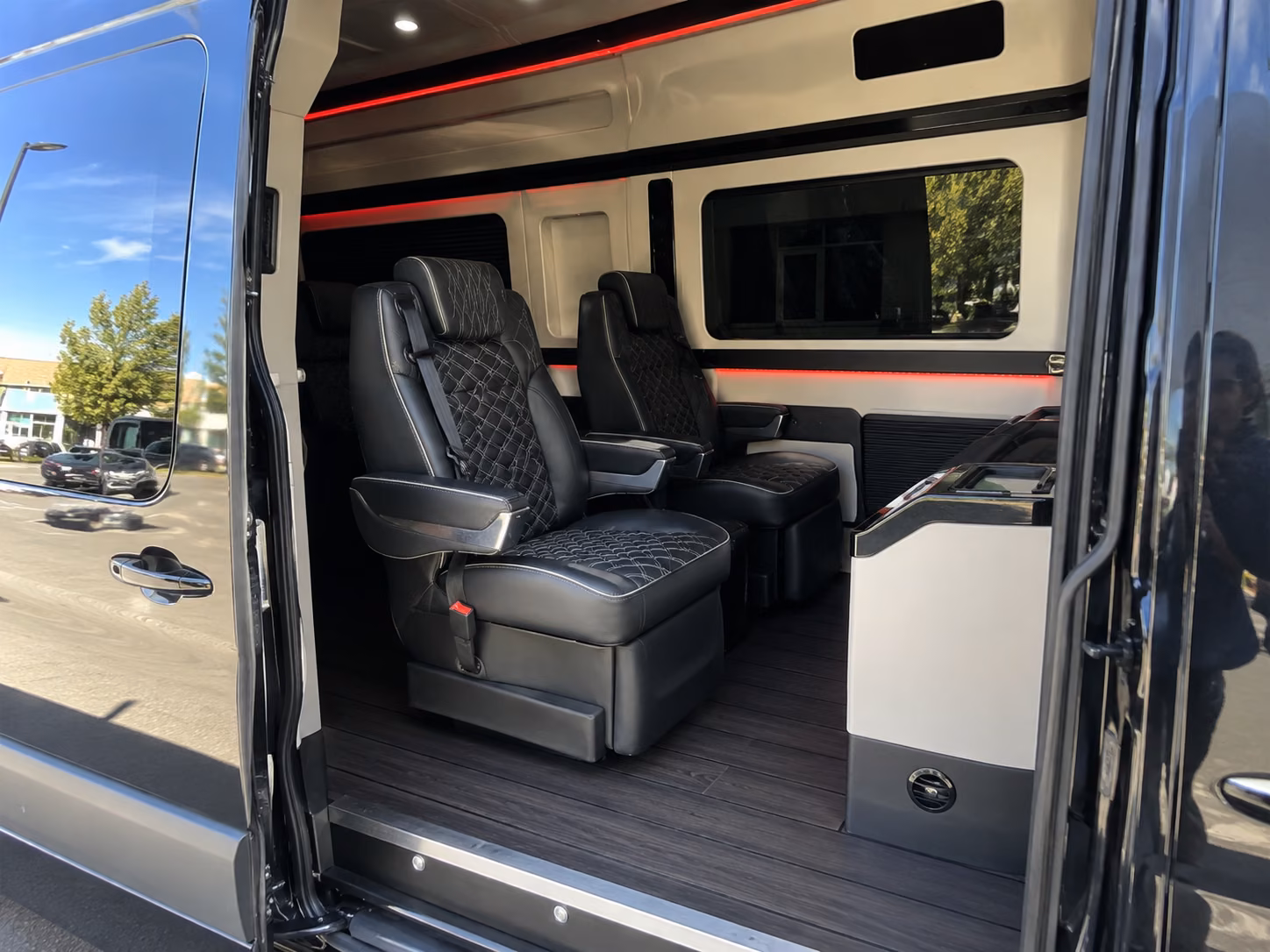 20 passenger sprinter van inside