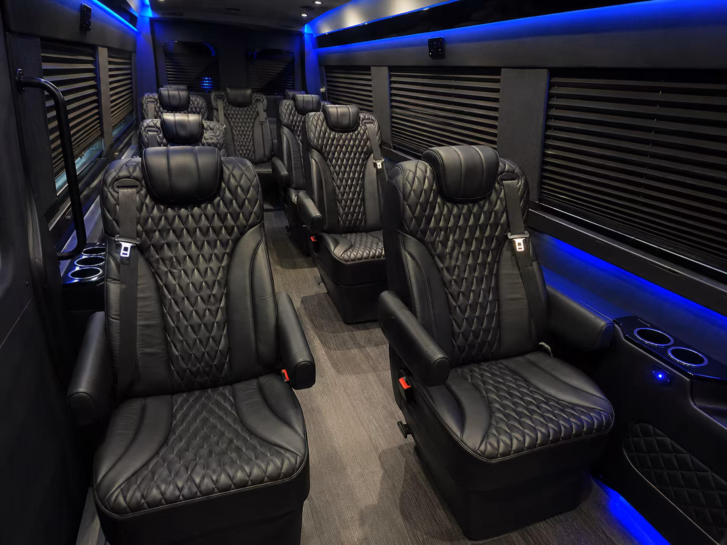 stockton 10 passenger sprinter van inside