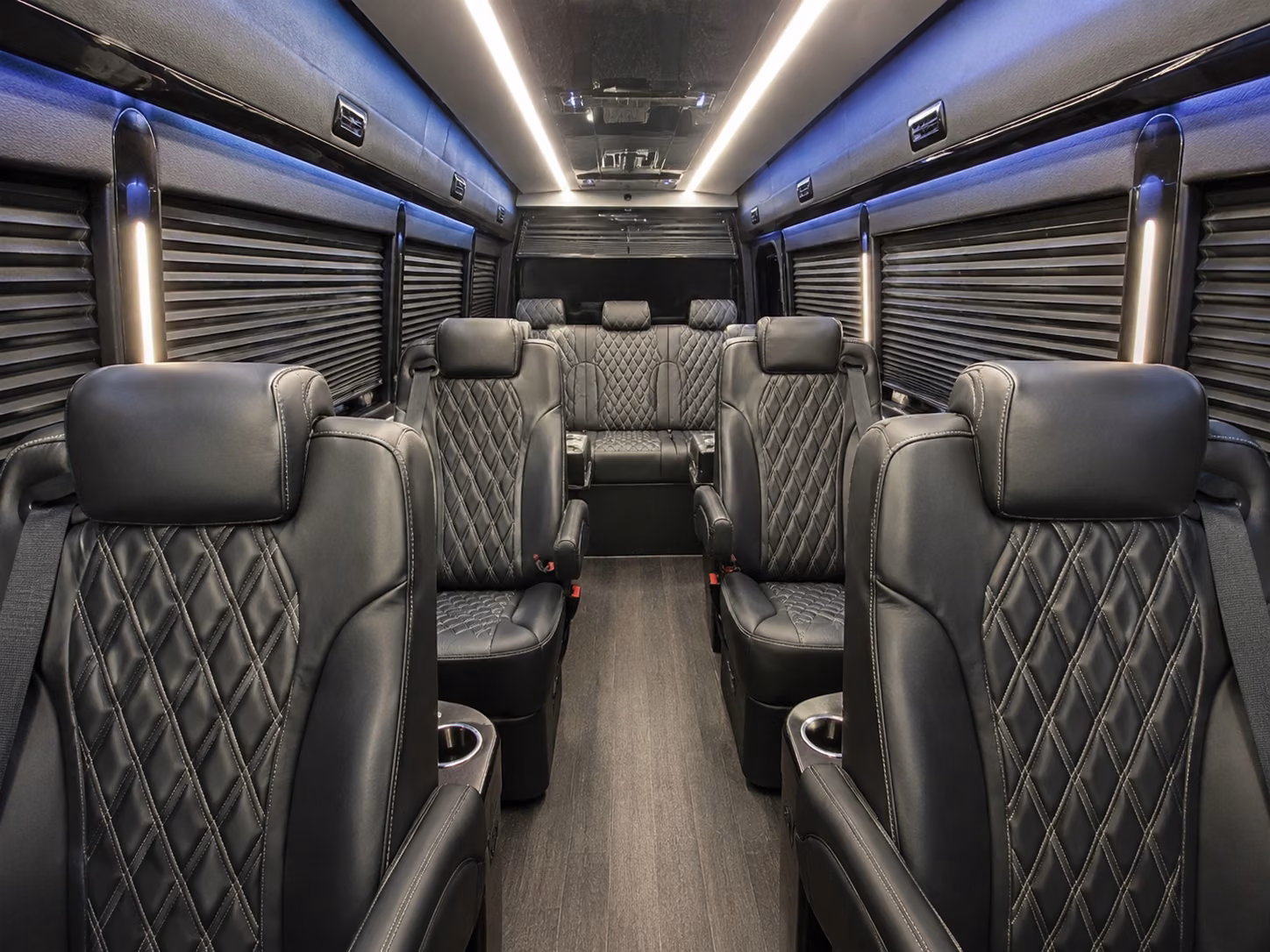stockton 12 passenger sprinter van interior