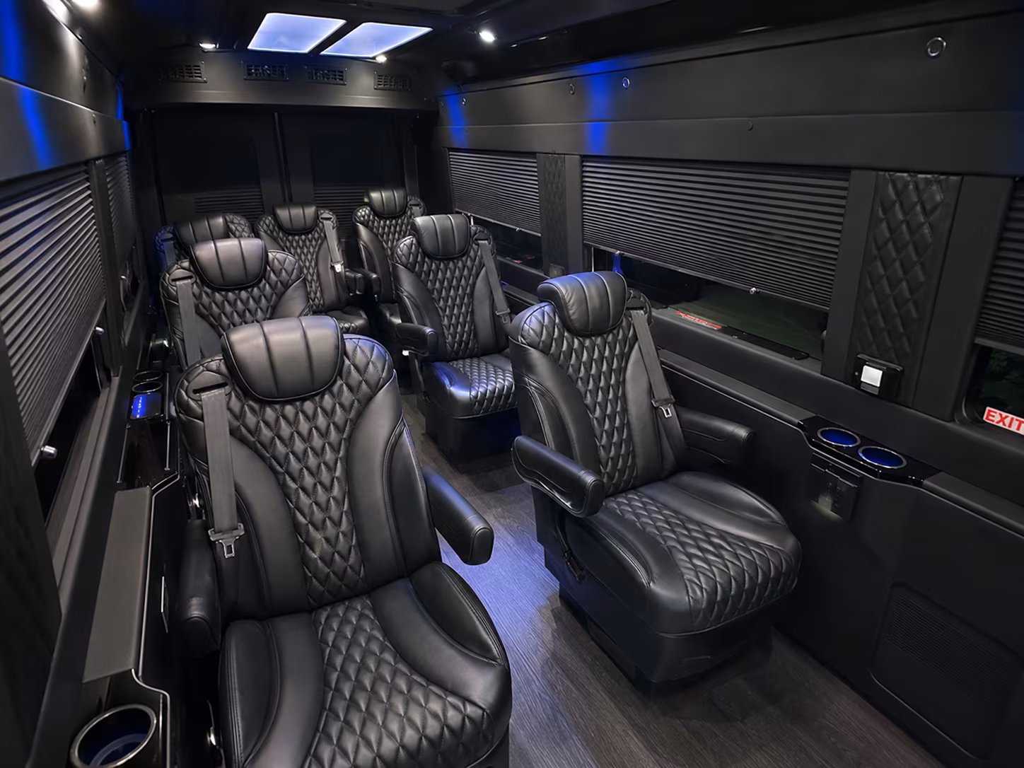 stockton 15 passenger sprinter van interior