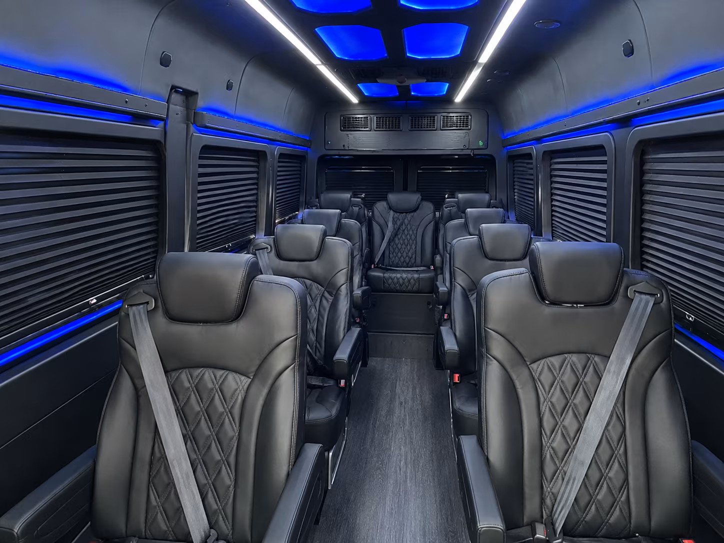 stockton 20 passenger sprinter van interior