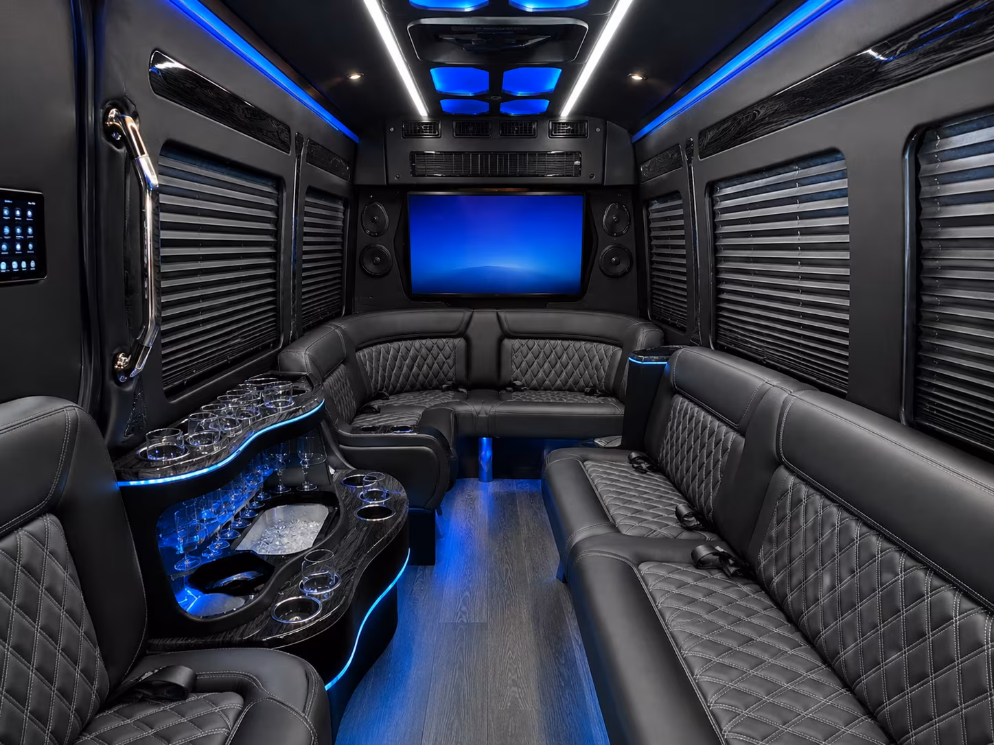 stockton sprinter limousine interior